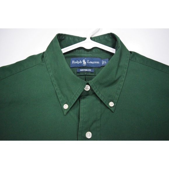 Ralph Lauren Men's Green Triple Pony Button Down - Picture 4 of 8
